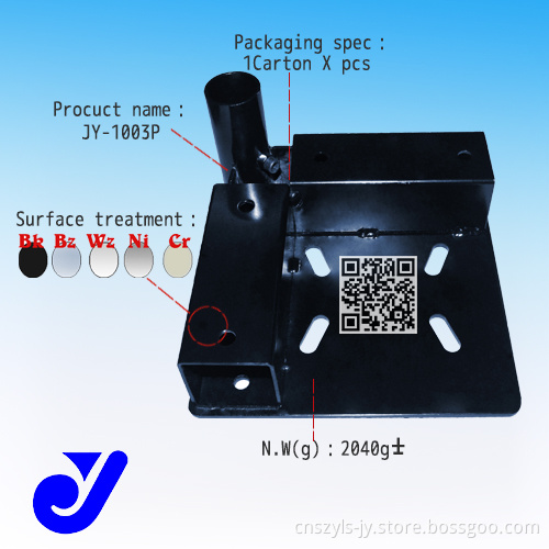 Metal Fitting for Pipe Rack System|Lean Pipe Foot Cup